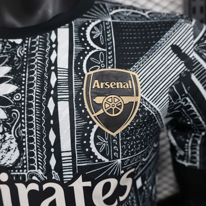 Maillot d'avant-match noir Arsenal 2024/2025