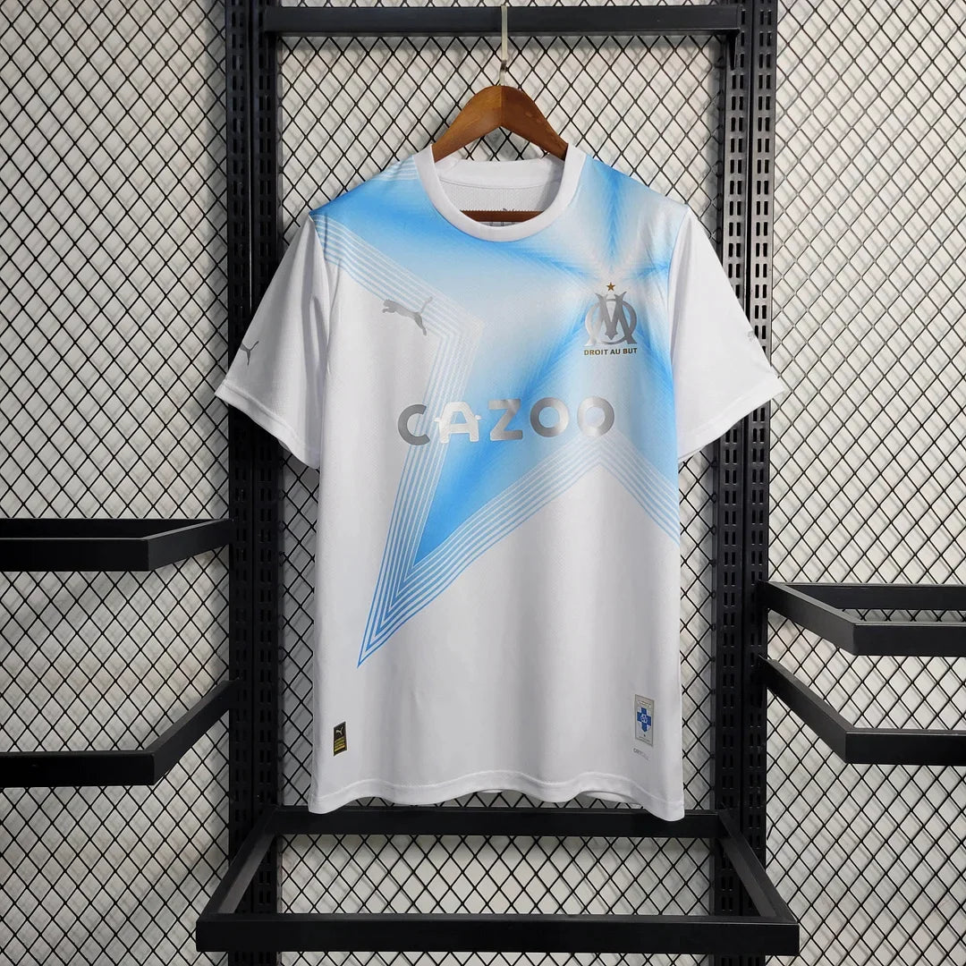 Edição da camisa comemorativa do 30º aniversário do Olympique de Marseille 2023-2024